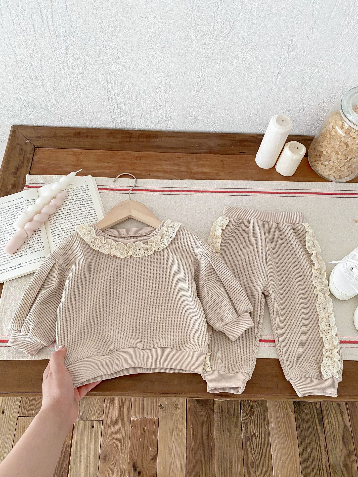 Children's Set with Lace Ruffles