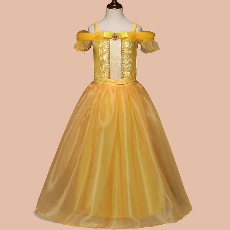 Charming Yellow Party Dress