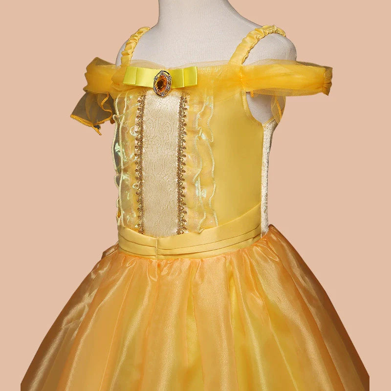 Charming Yellow Party Dress
