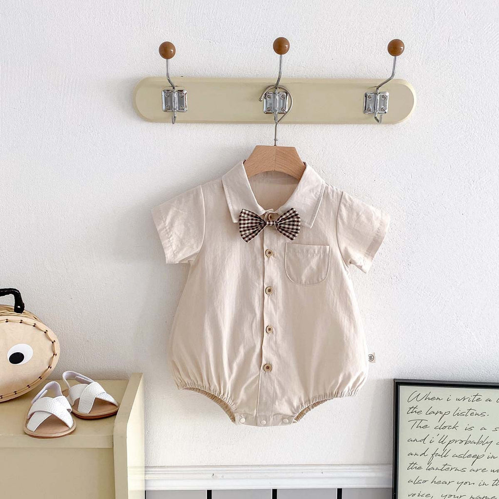 Body de bebé niño con pajarita
