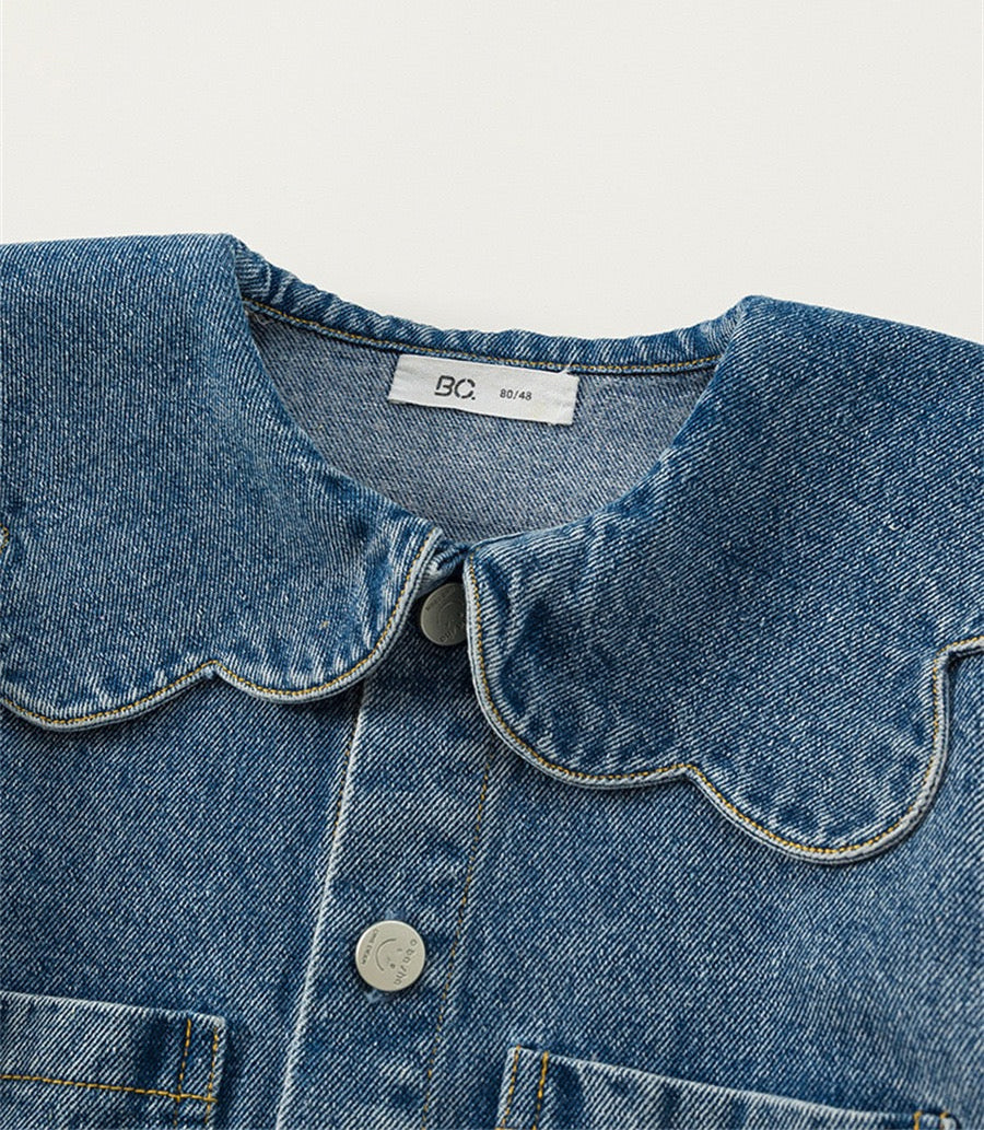 Girls' Denim Jacket Kids Outerwear Coat