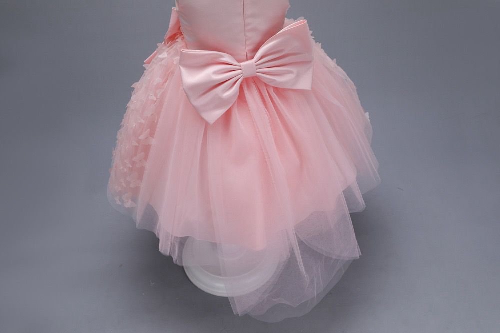 Children's Dress with Butterflies and Bow