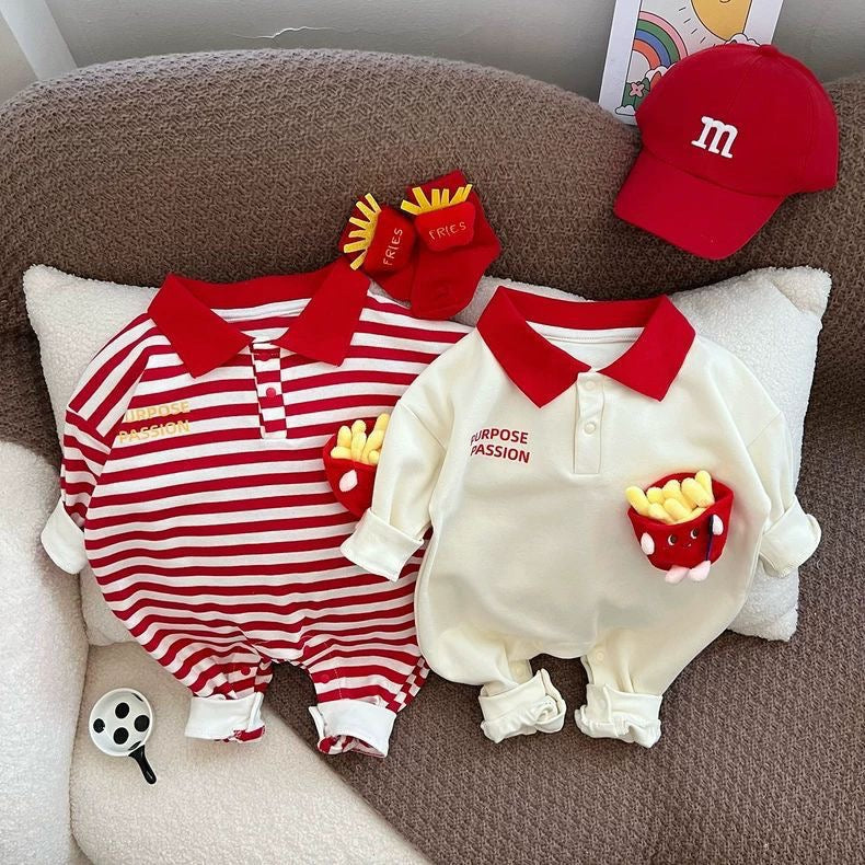 Children's Striped Jumpsuit