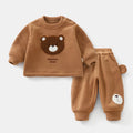 Kids 2PCS Set Cute Bear Sweatshirt & Pants