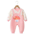 Baby Girl Cute Mushroom Ruffled Romper
