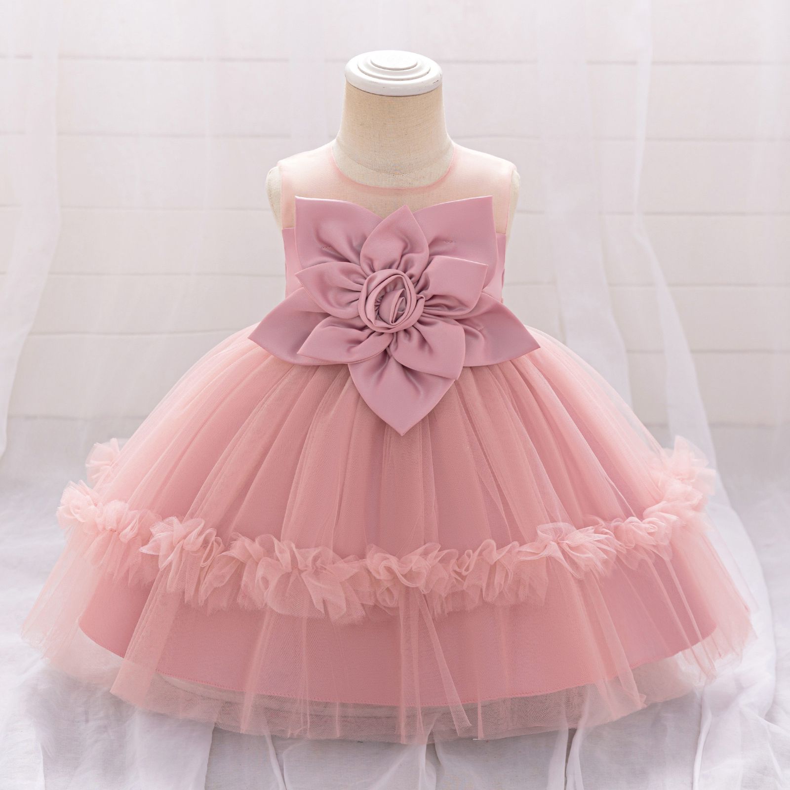 Children's Tulle Flower Dress
