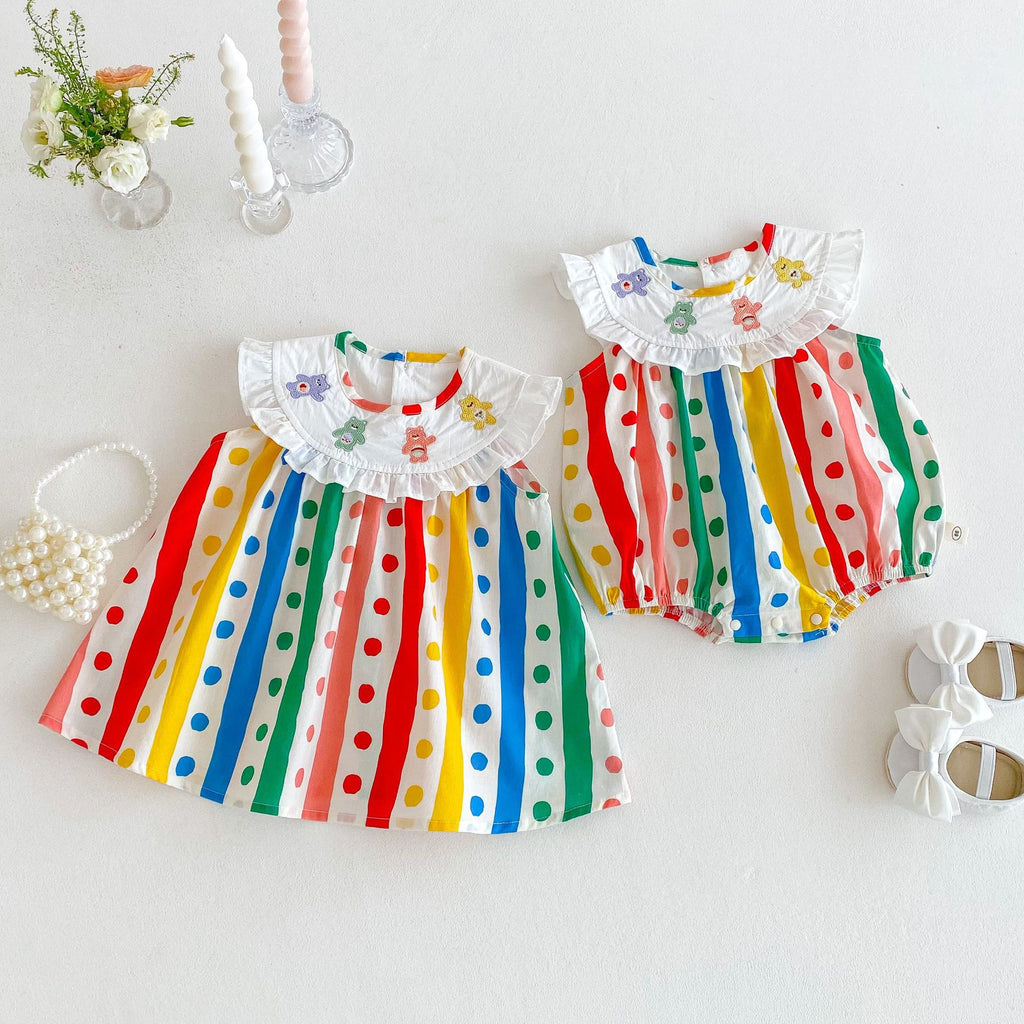 Colorful Teddy Bear Dress for Children