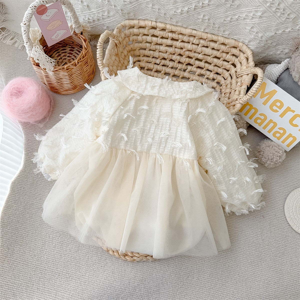 Baby Bodysuit with Tulle Skirt