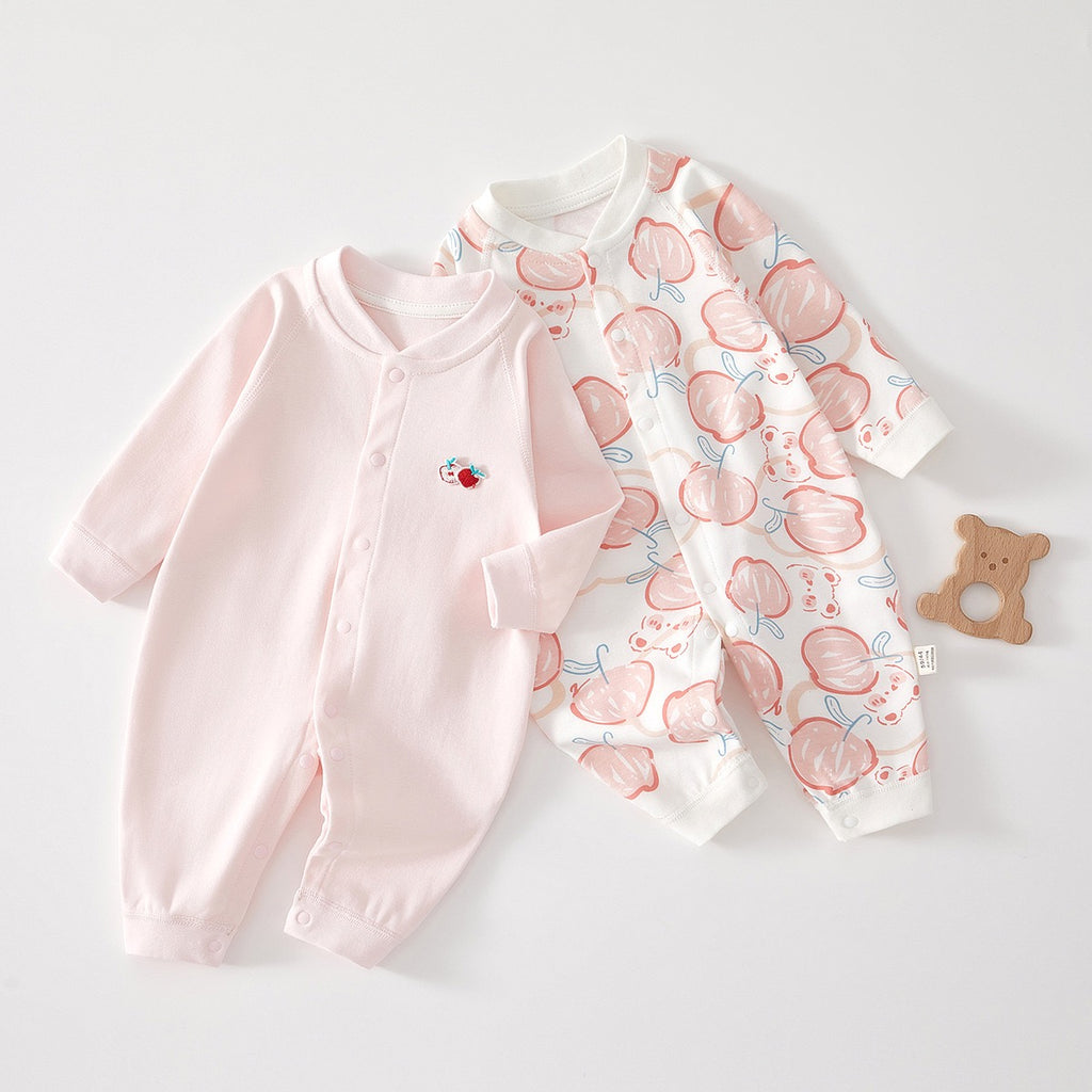 Baby Apple Pattern Cotton Romper