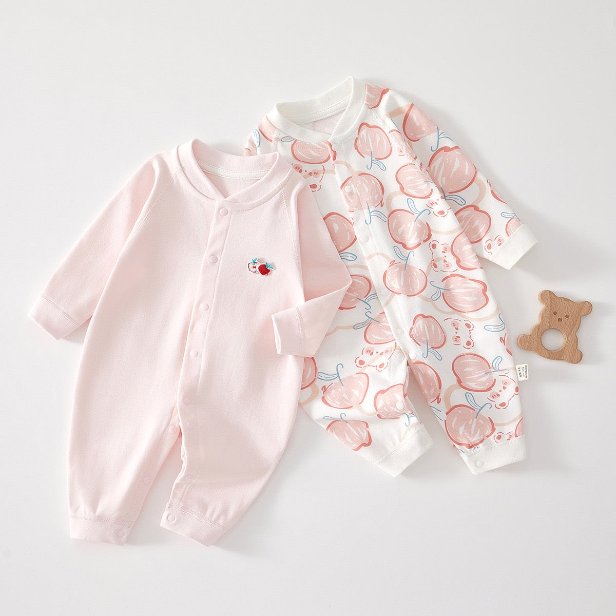 Baby Apple Pattern Cotton Romper