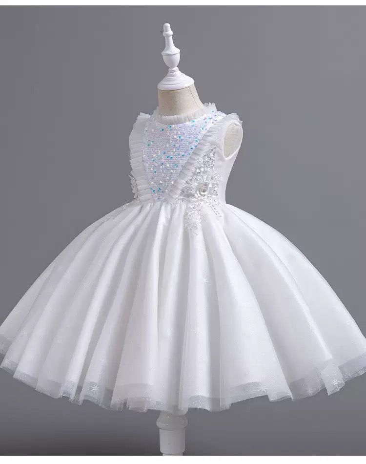 Shiny Floral Children's Party Dress
