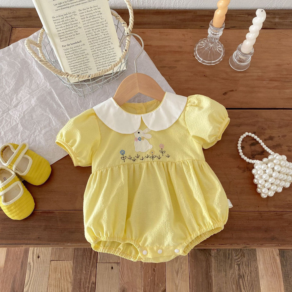 Yellow Bunny Baby Bodysuit