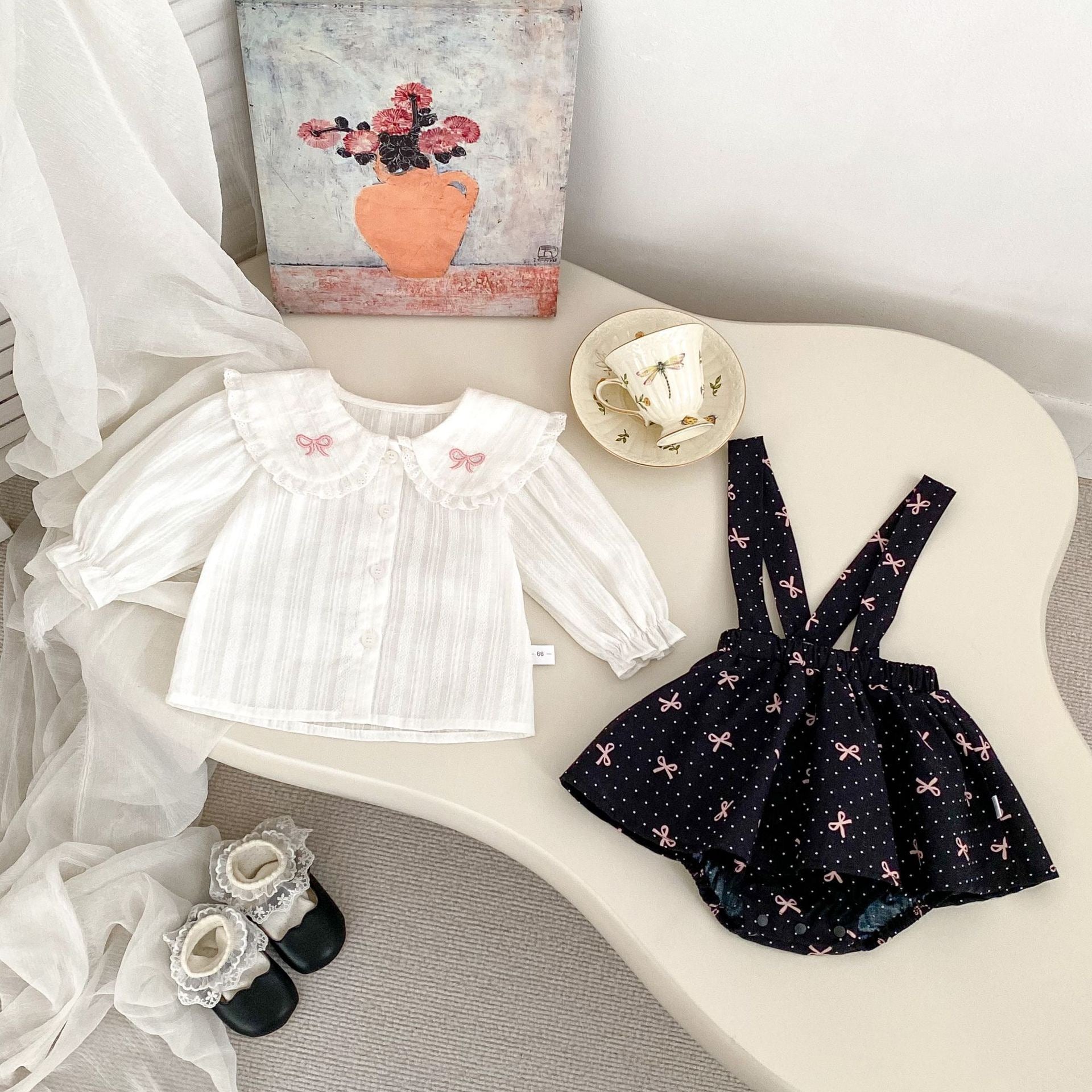 Children's Overalls with Bows