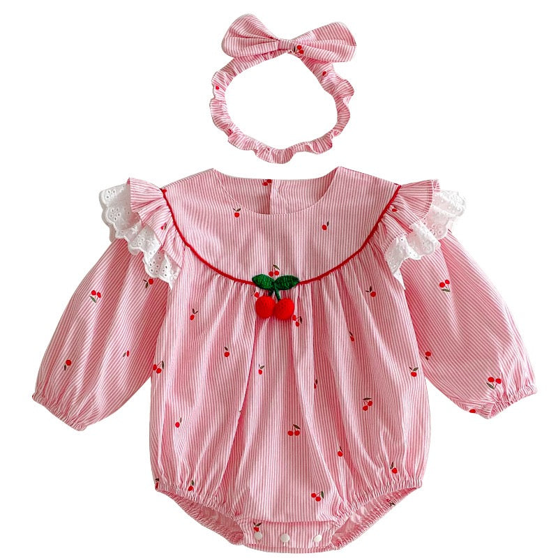 Kids Princess Dresses Long Sleeved Cotton Baby Girl Romper