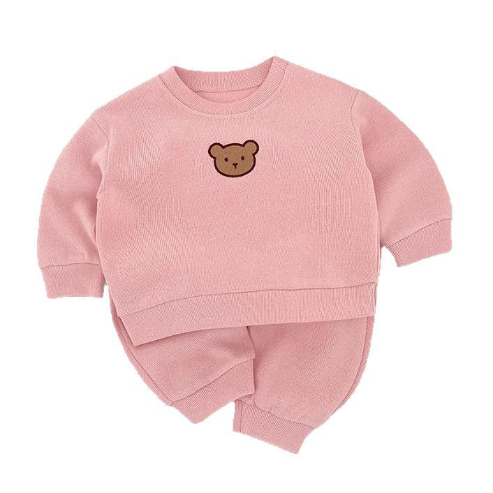 Children's Winter Set with Teddy Bear Design