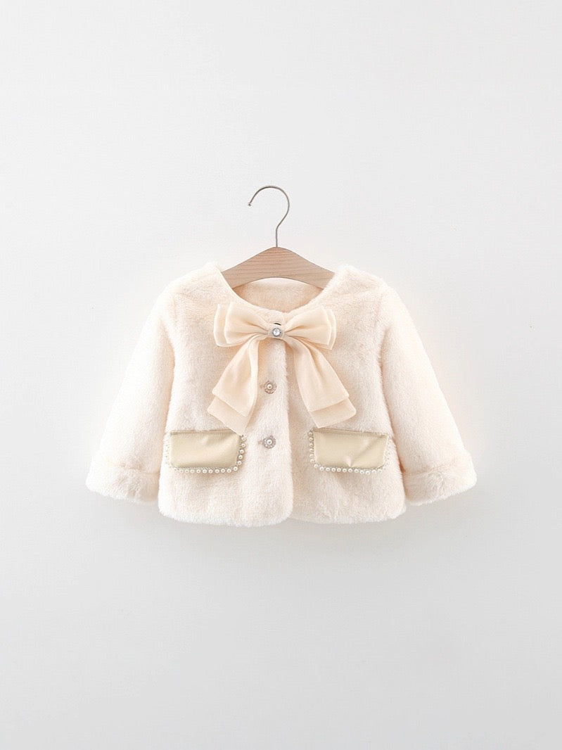 Children's Winter Coat with Bow
