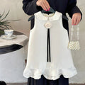 Children's Dress with Flower Collar