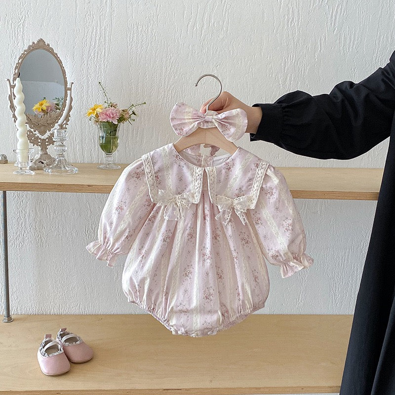 Infant Clothes Girls Family Sisters Matching Outfits Bow Bodysuit