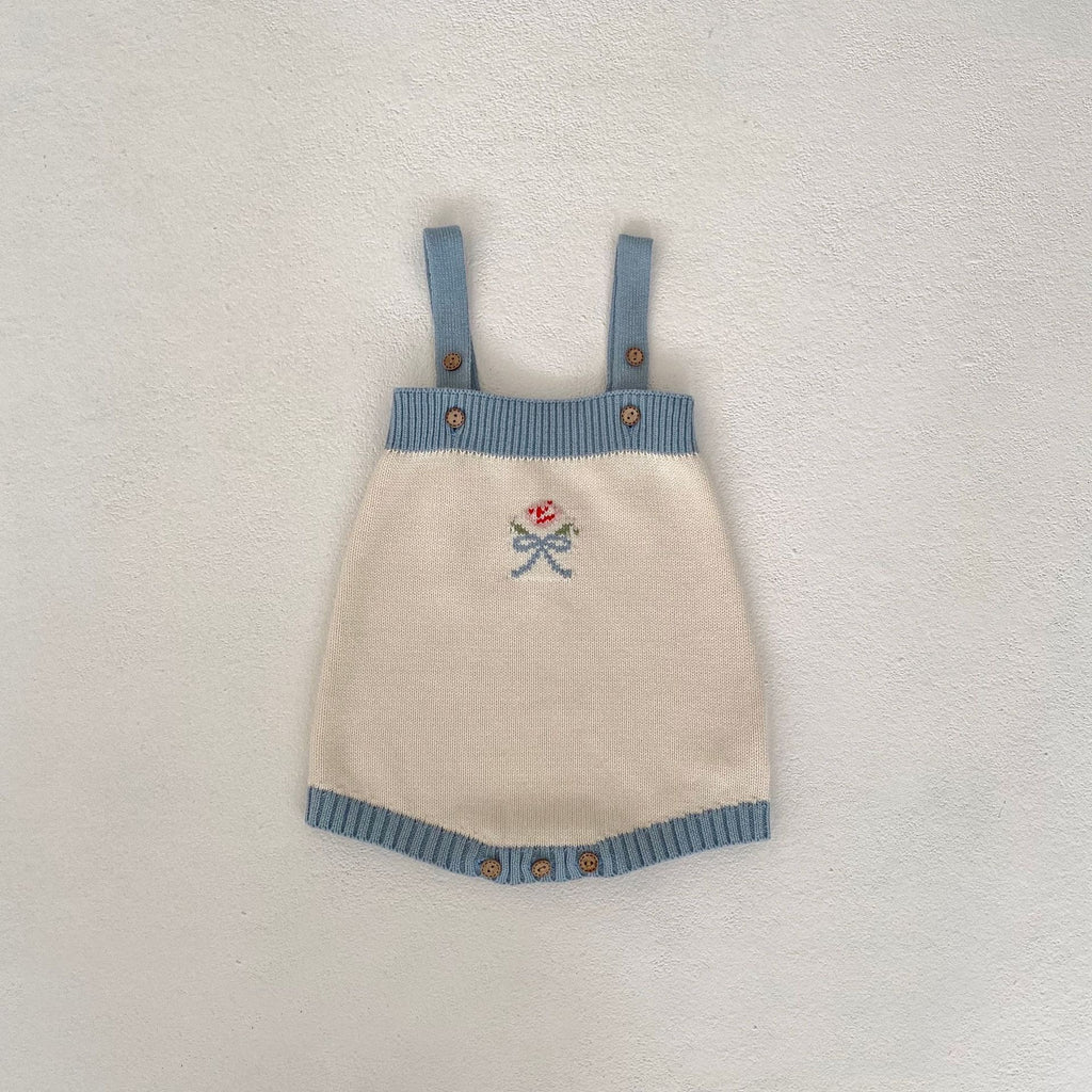 Children's Knitted Set with Bows, 2 Pieces