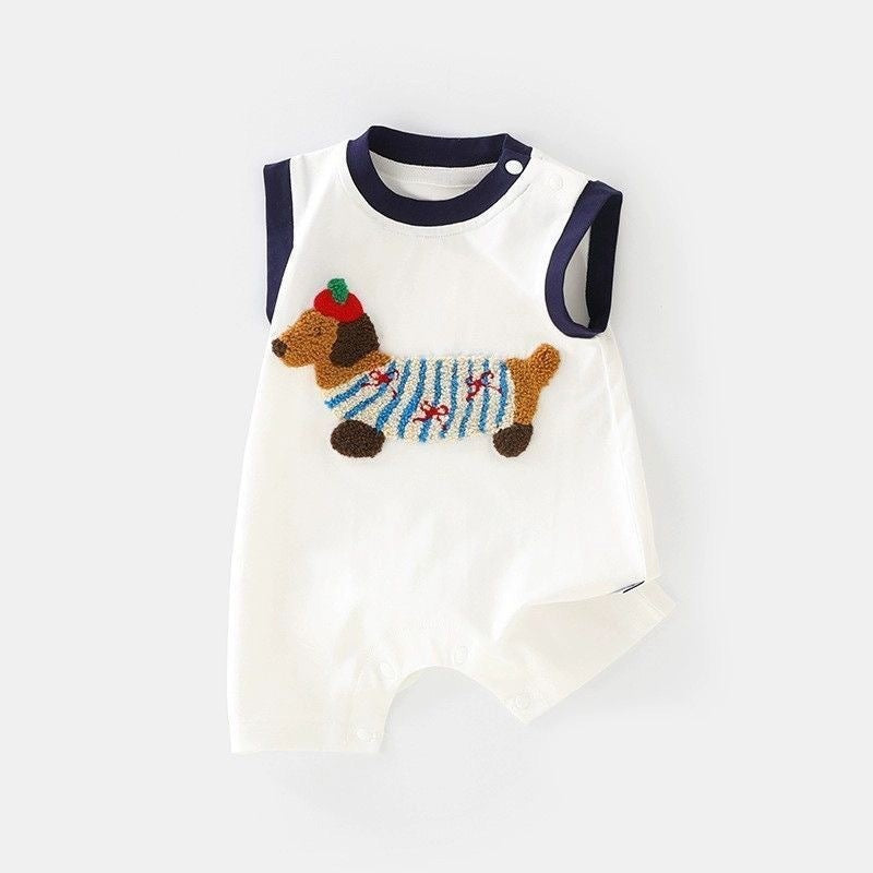 Baby Onesie with Puppy Design