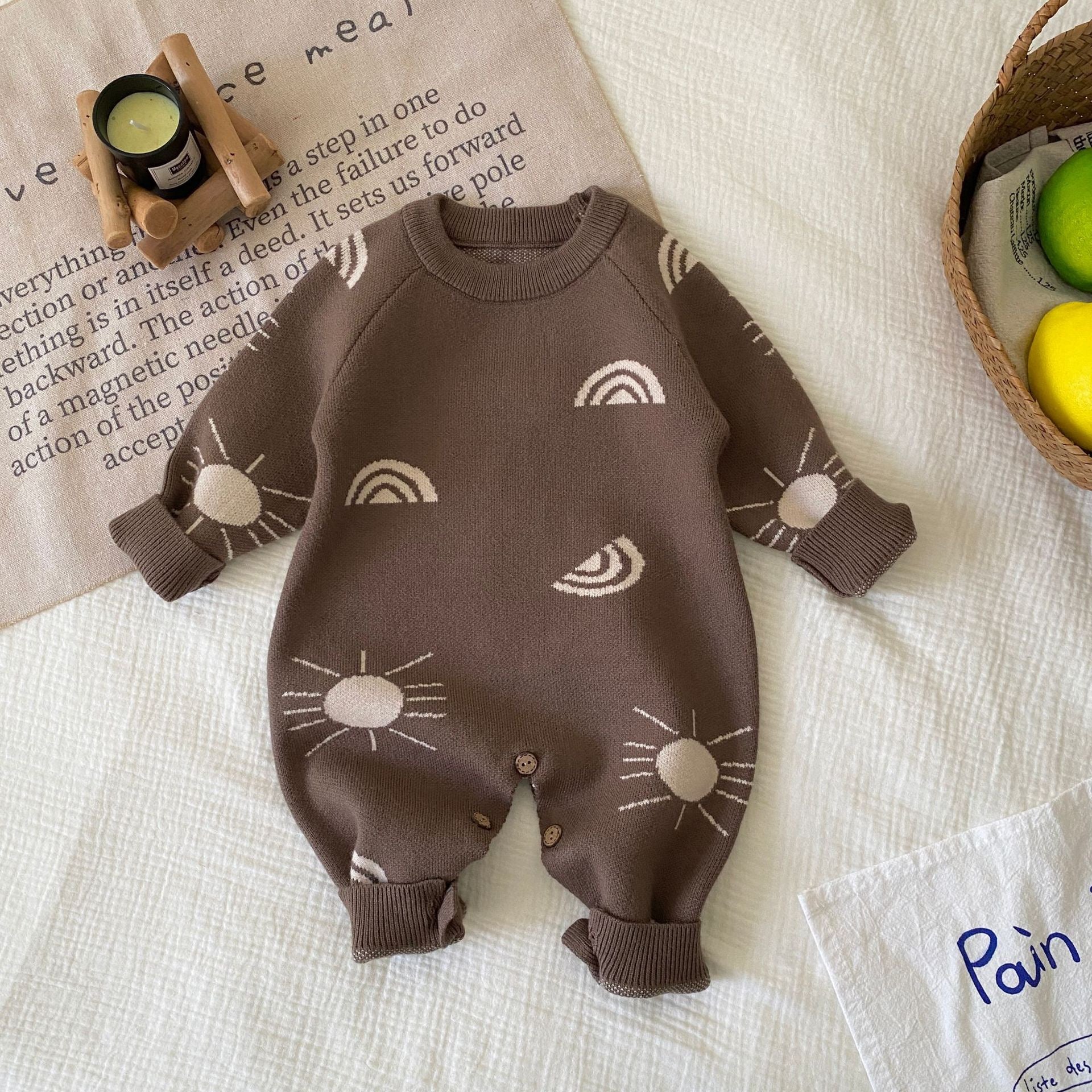 Children's Jumpsuit with Little Stars and Moon