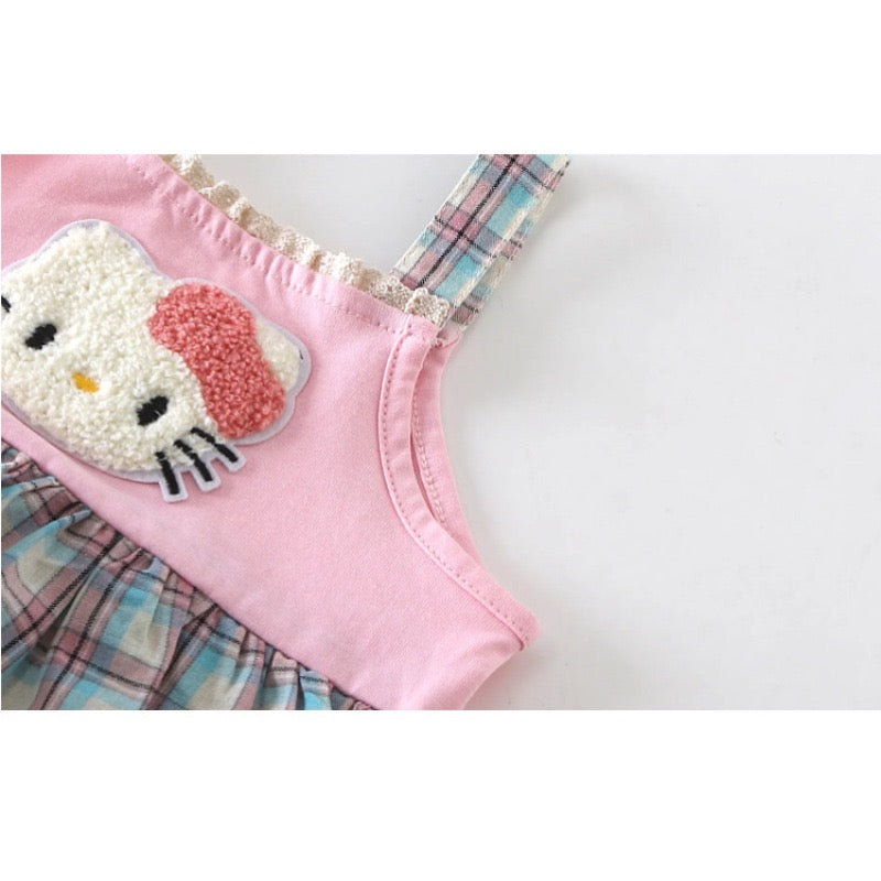 بدلة أطفال مربعة Hello Kitty