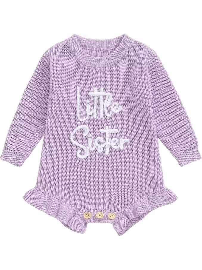 Baby Bodysuit Knitted Sister