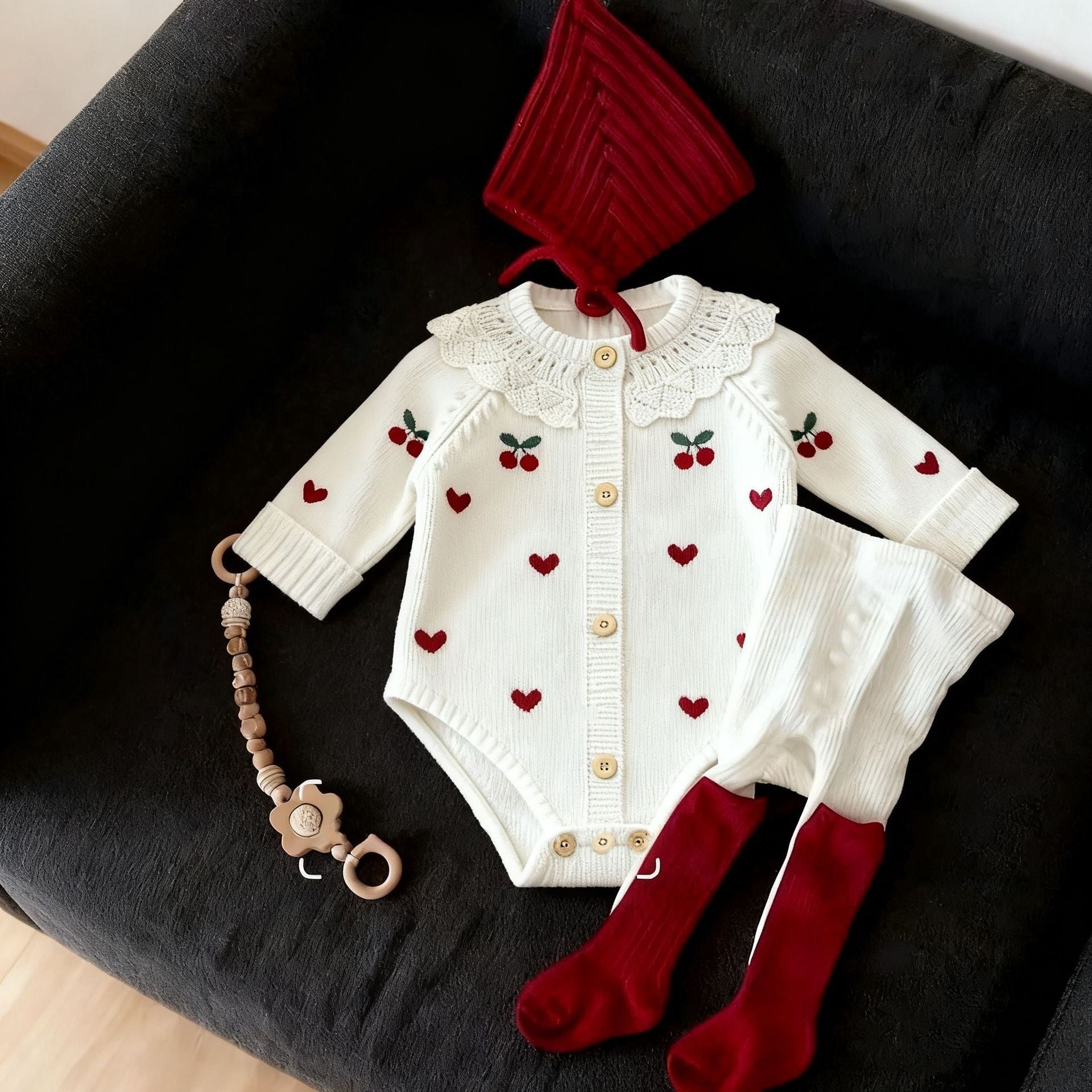 Love Cherry Knit Set