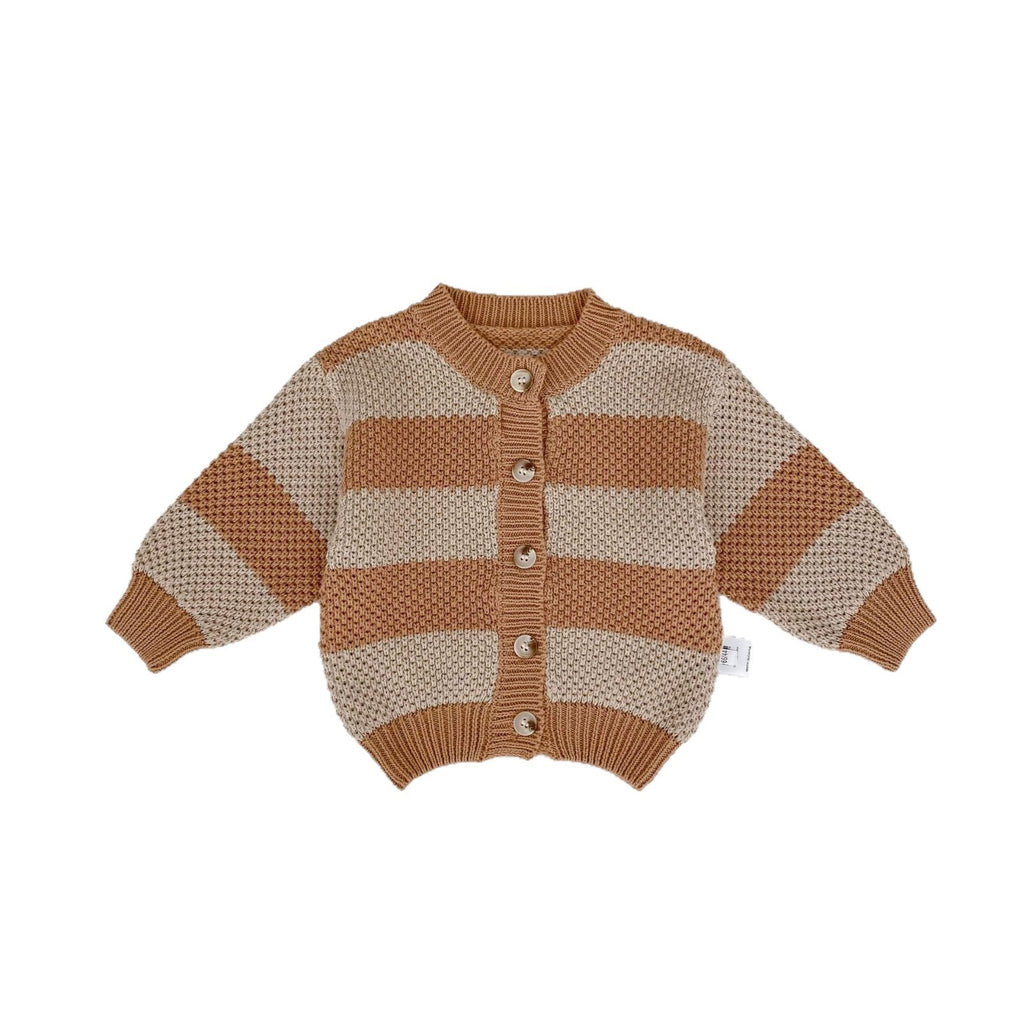Baby Striped Knitted Cardigan Loose Outerwear