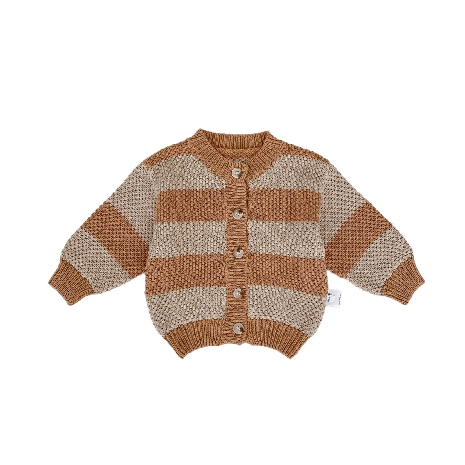 Baby Striped Knitted Cardigan Loose Outerwear