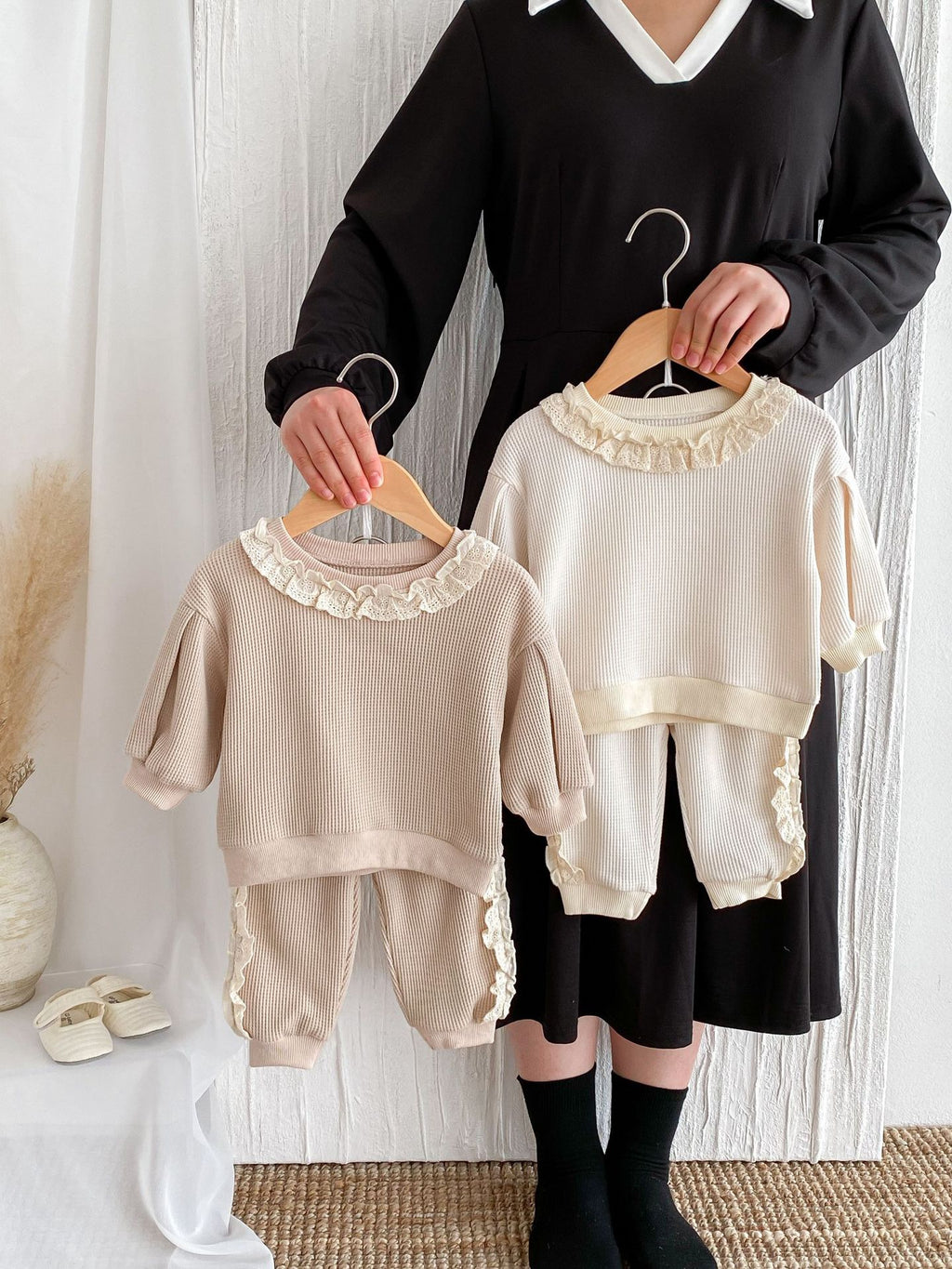 Children's Set with Lace Ruffles