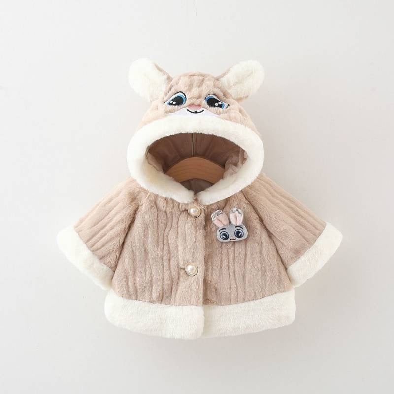 Children's Winter Coat with Teddy Bear Design