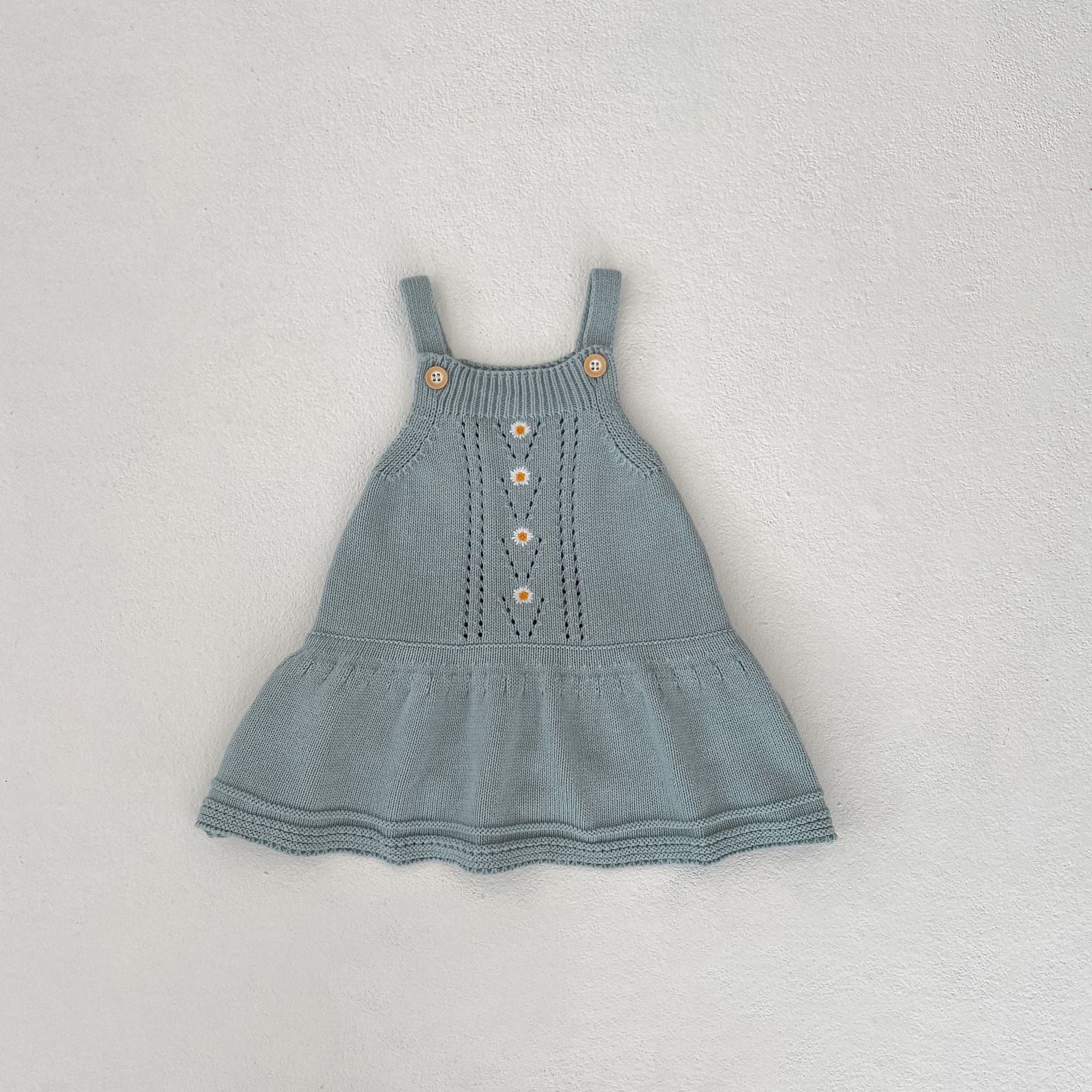 Toddler Girl Daisy Knitted Coat & Skirt Set