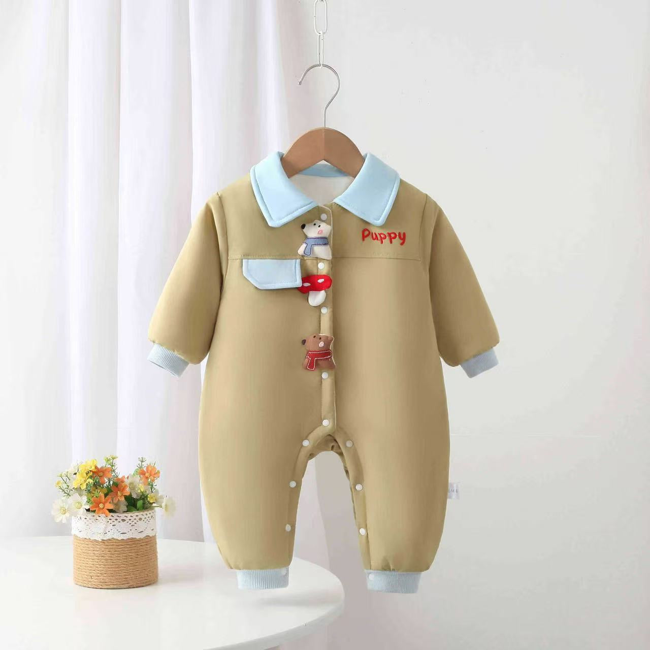 Baby Bear Onesie with Collar