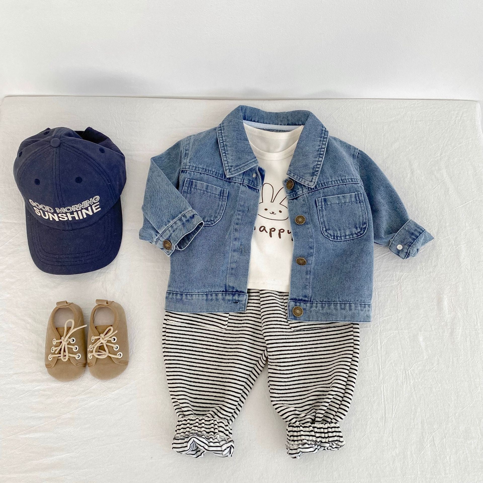 Boys & Girls Denim Lapel Jacket