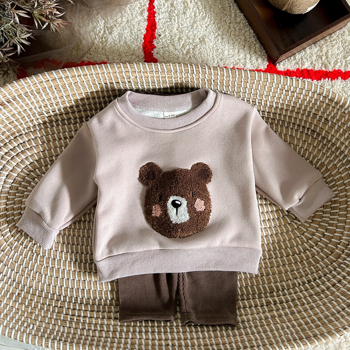 Winter Bear Fleece Hoodie & Pants 2PC Set