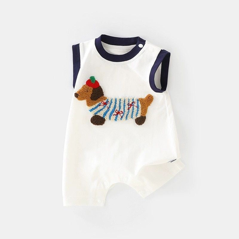 Baby Onesie with Puppy Design