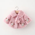 Children's Jacket with Pompom and Doll Design