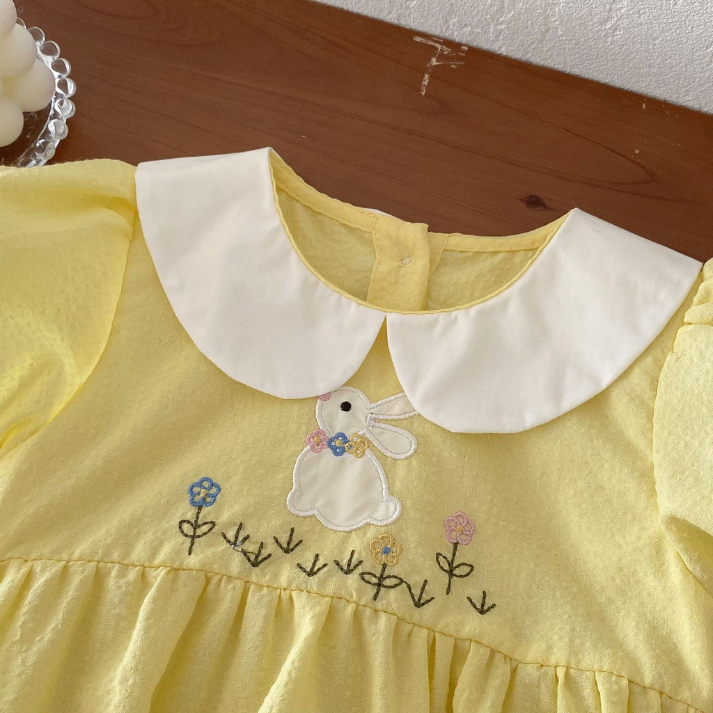 Yellow Bunny Baby Bodysuit