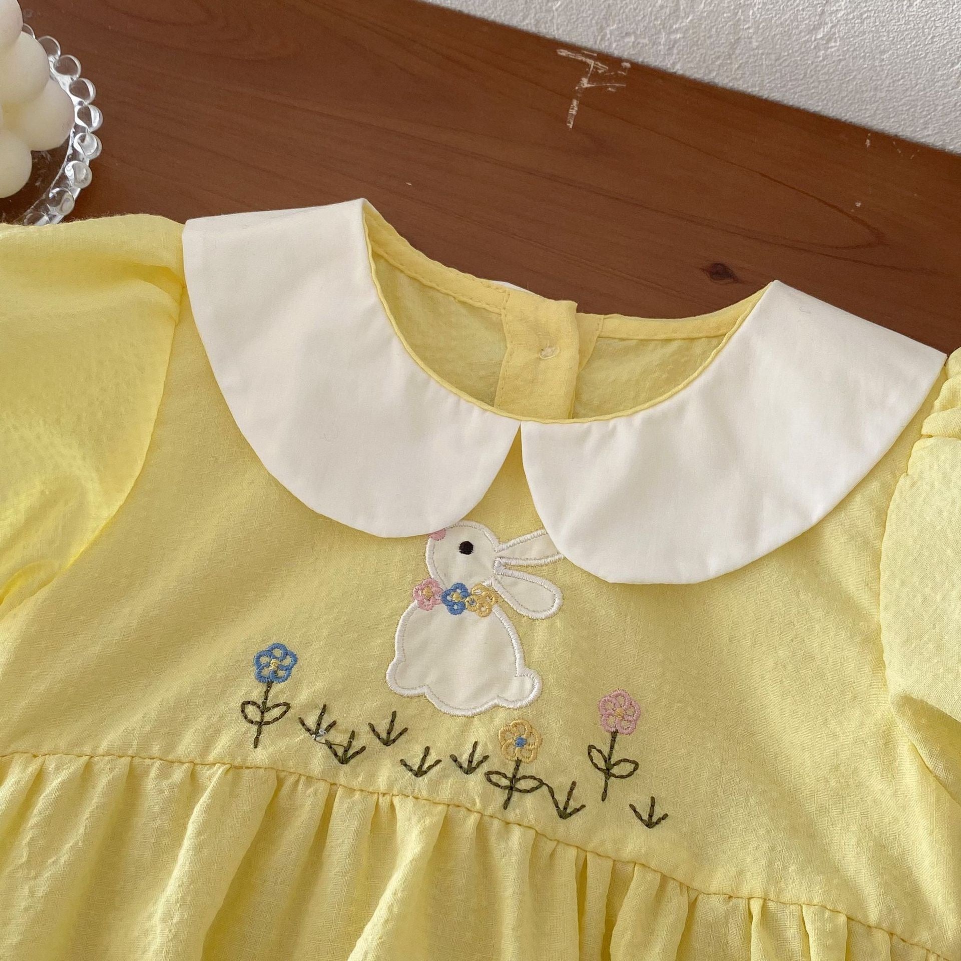 Yellow Bunny Baby Bodysuit