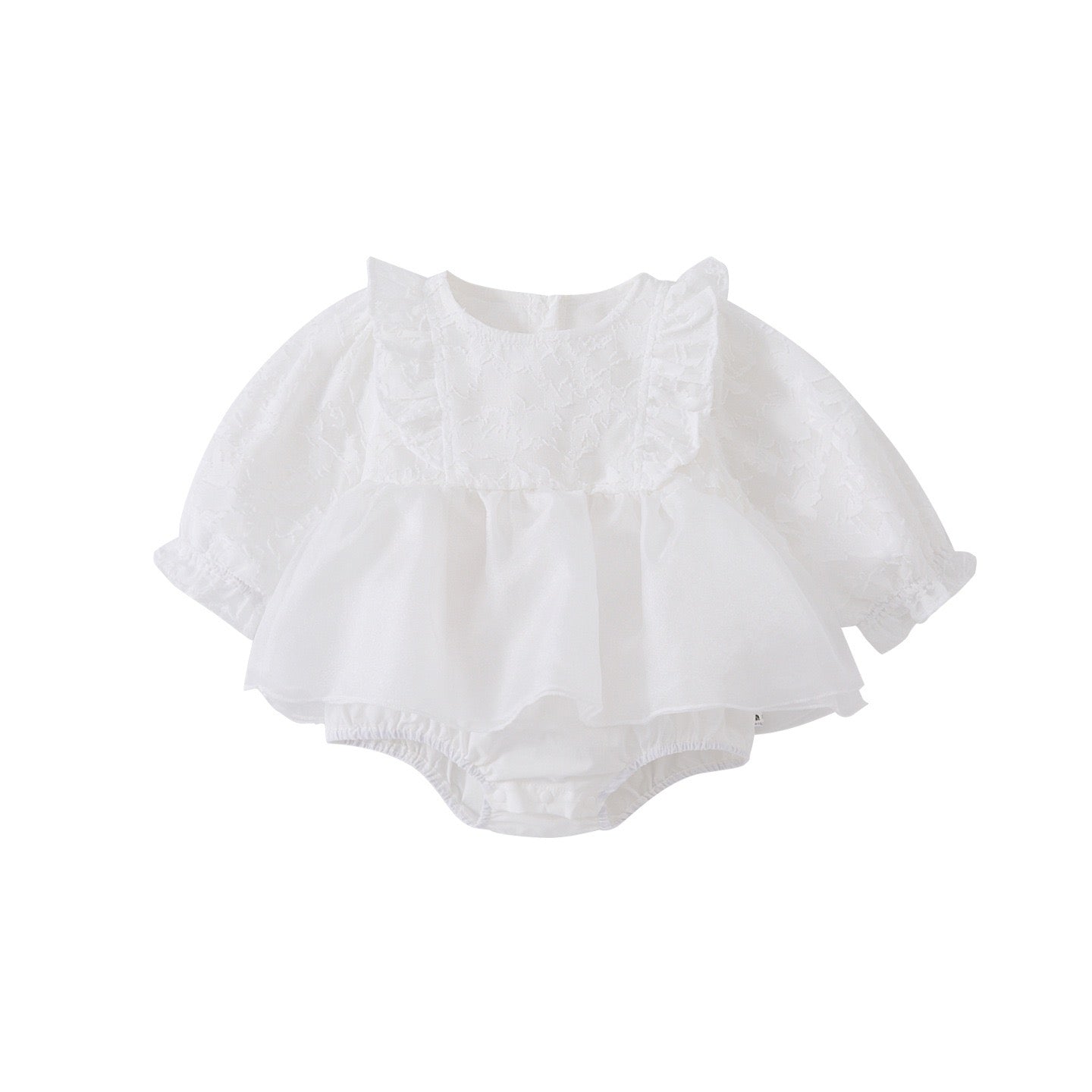 Floral Baby Bodysuit with Skirt