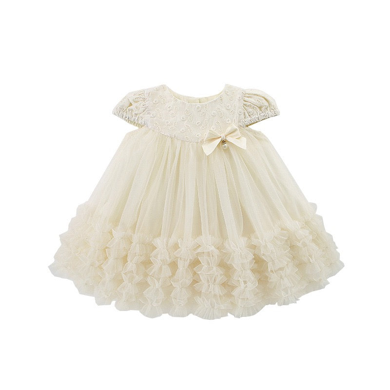 Kids Fashion Sequined Floral Party Princess Dresses