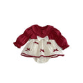 Baby Girl Red Bow Bodysuit Dress