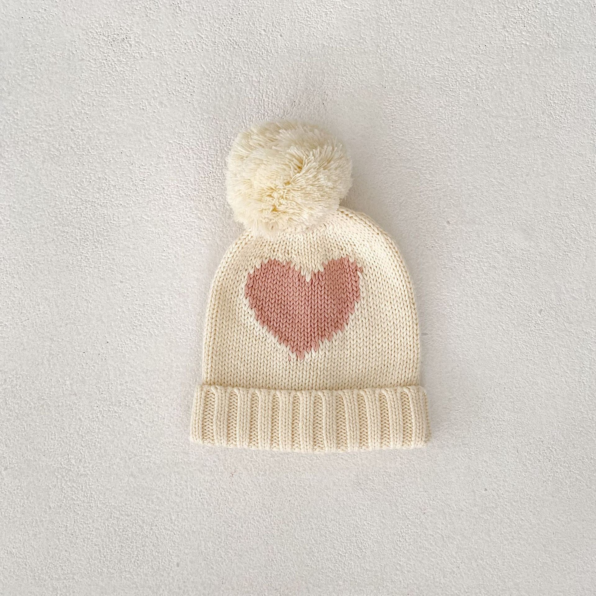 Children's Knitted Cardigan with Little Hearts