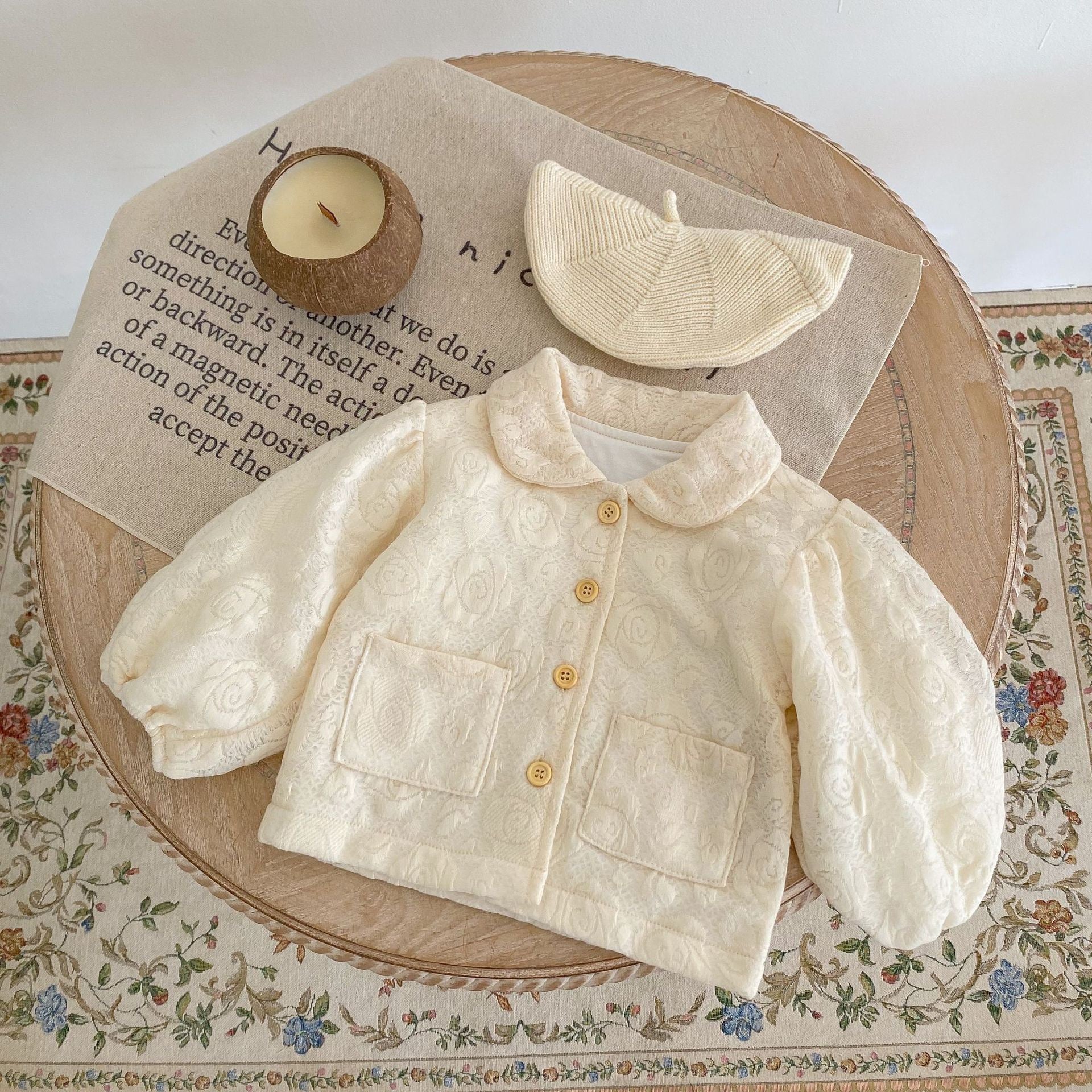 Children's Floral Jacket with Pockets
