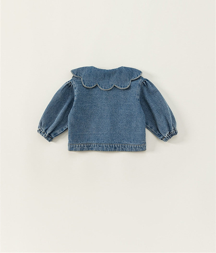 Girls' Denim Jacket Kids Outerwear Coat