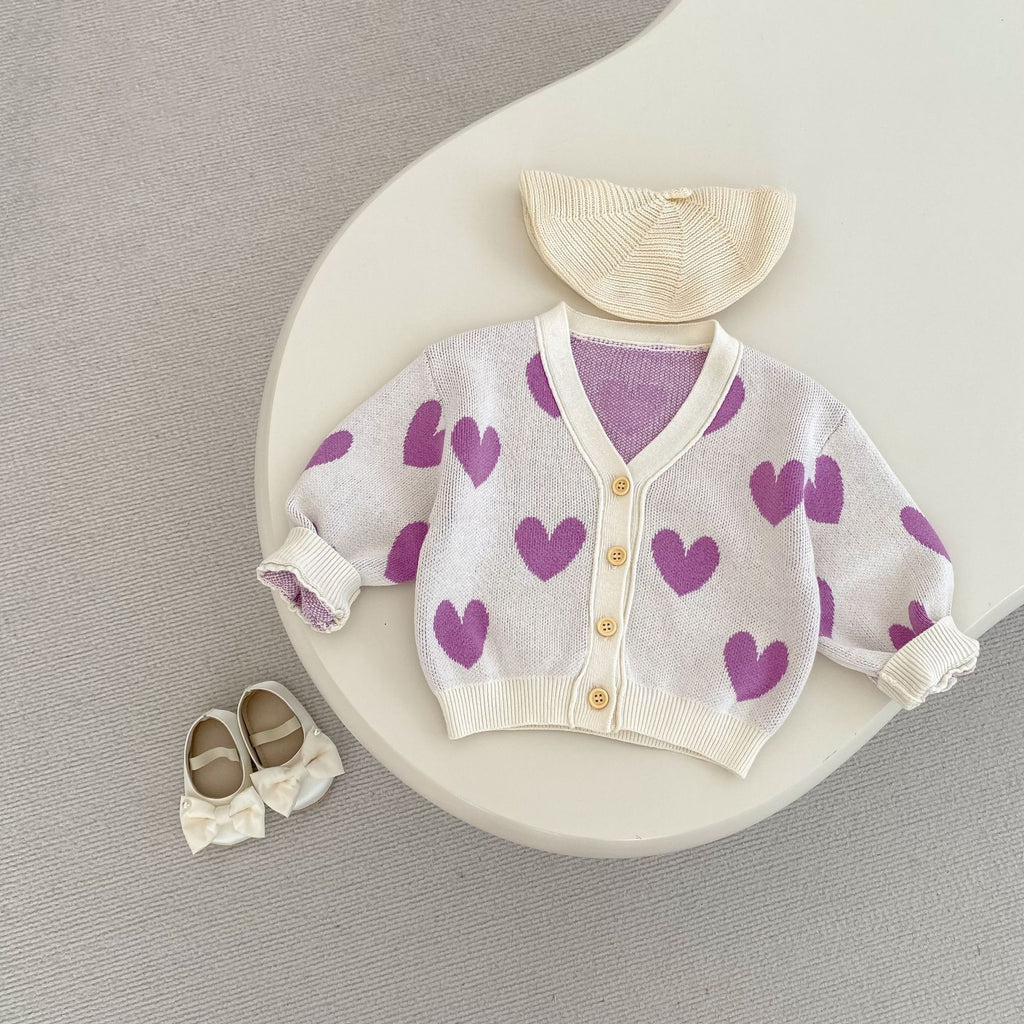 Cárdigan de punto para niños Love