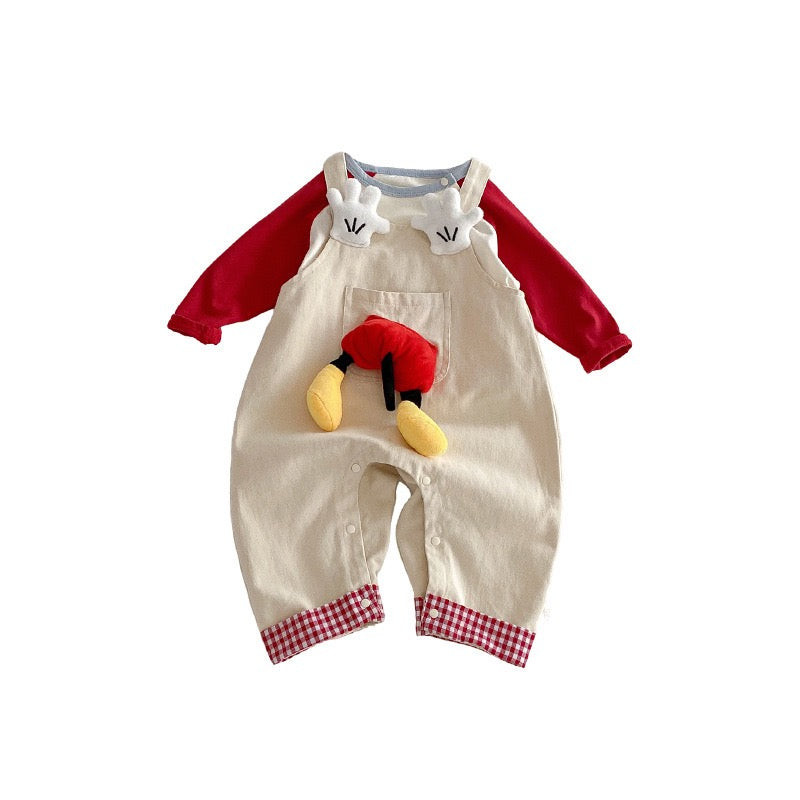 Cute 3D Doll Baby Jumpsuit