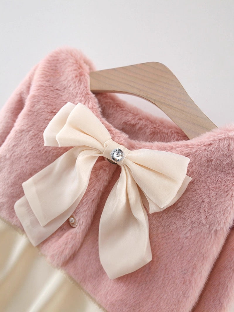 Children's Winter Coat with Bow