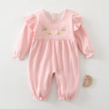 Children's Jumpsuit with Flowers and Wings